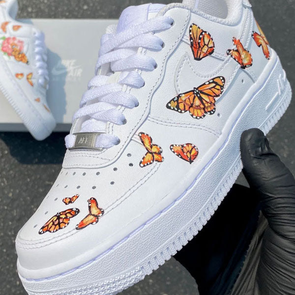 Custom Air Force 1 Shoes Butterfly Style