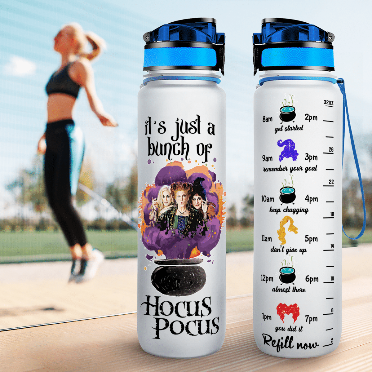 Halloween It's Just A Bunch Tracker Bottle