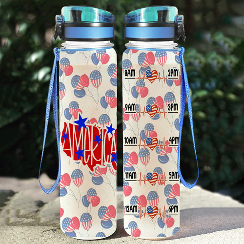 July 4th Independence Day PL02064 Tracker Bottle