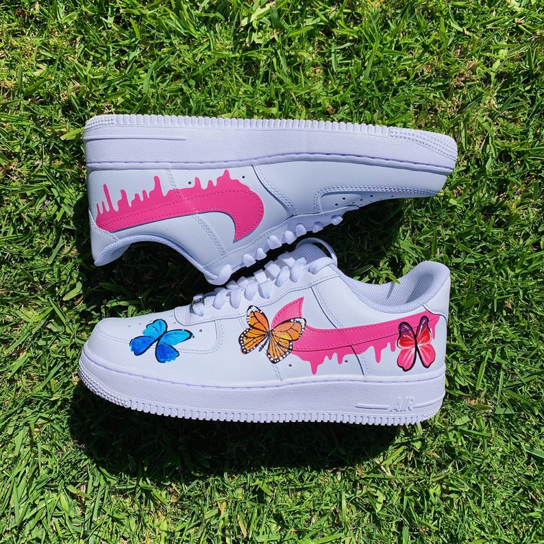 Custom Air Force 1 Shoes Butterfly Style