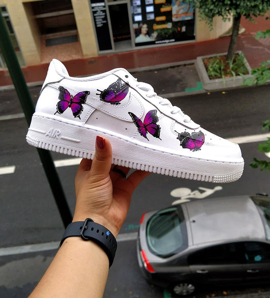Custom Air Force 1 Shoes Butterfly Style