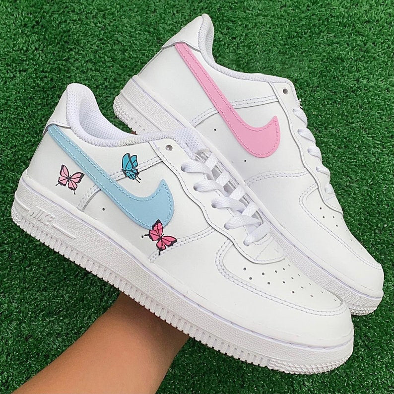 Custom Air Force 1 Shoes Butterfly Style