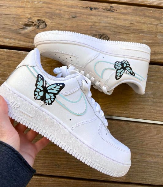 Custom Air Force 1 Shoes Butterfly Style