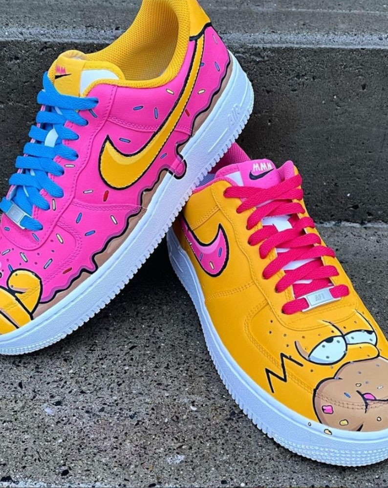 Custom Air Force 1 Shoes Cartoon Style