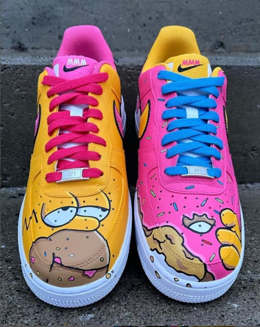 Custom Air Force 1 Shoes Cartoon Style