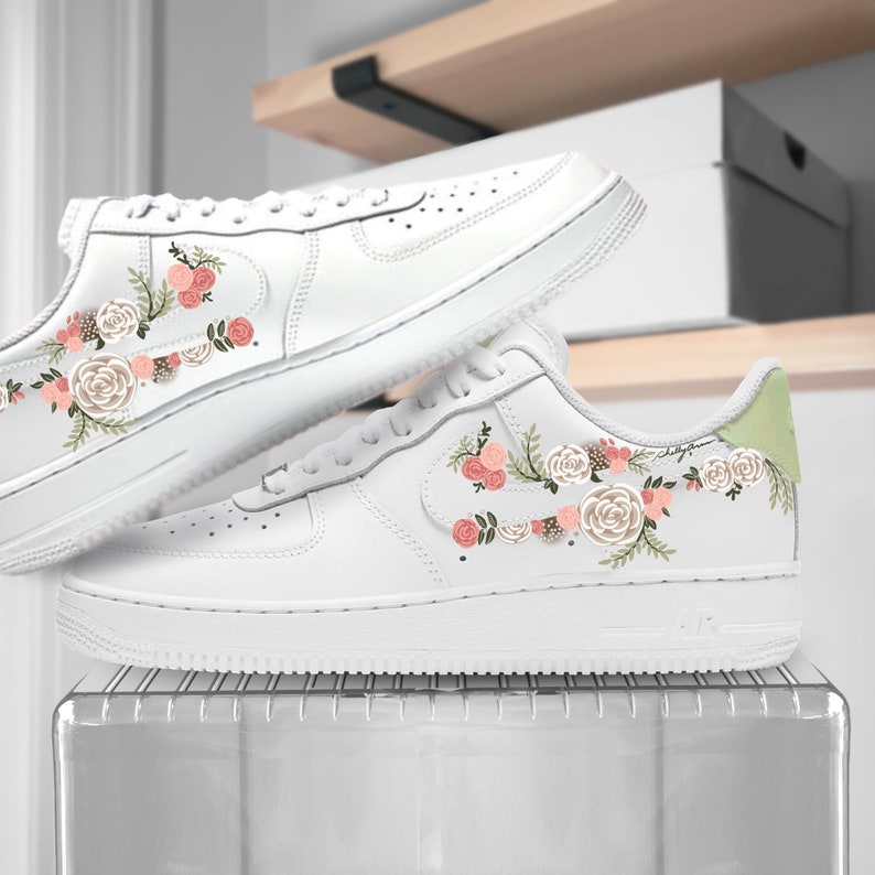 Custom Air Force 1 Shoes Floral Style