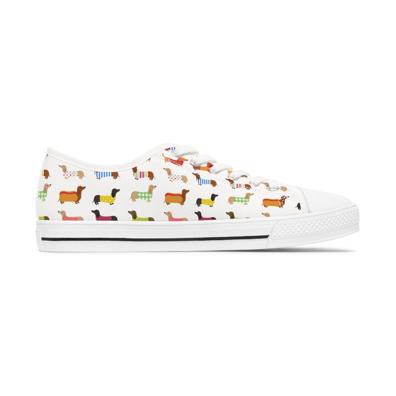 Women's Low Top Sneaker Dachshund Lover Sneakers
