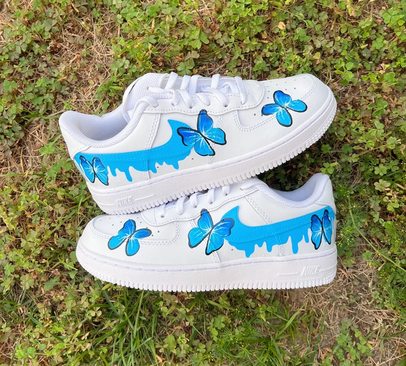 Custom Air Force 1 Shoes Butterfly Style