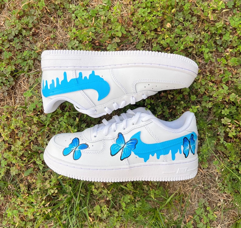 Custom Air Force 1 Shoes Butterfly Style