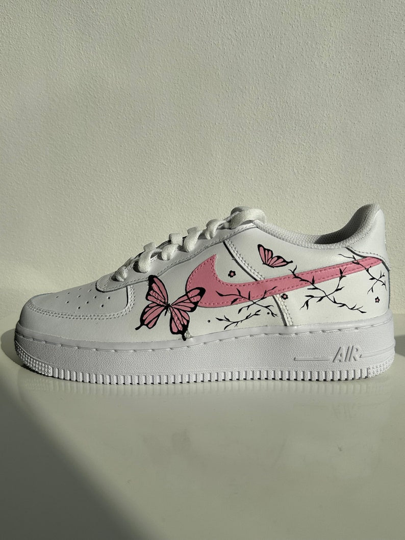 Custom Air Force 1 Shoes Butterfly Style