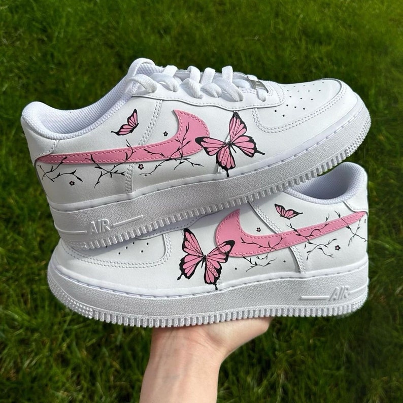 Custom Air Force 1 Shoes Butterfly Style