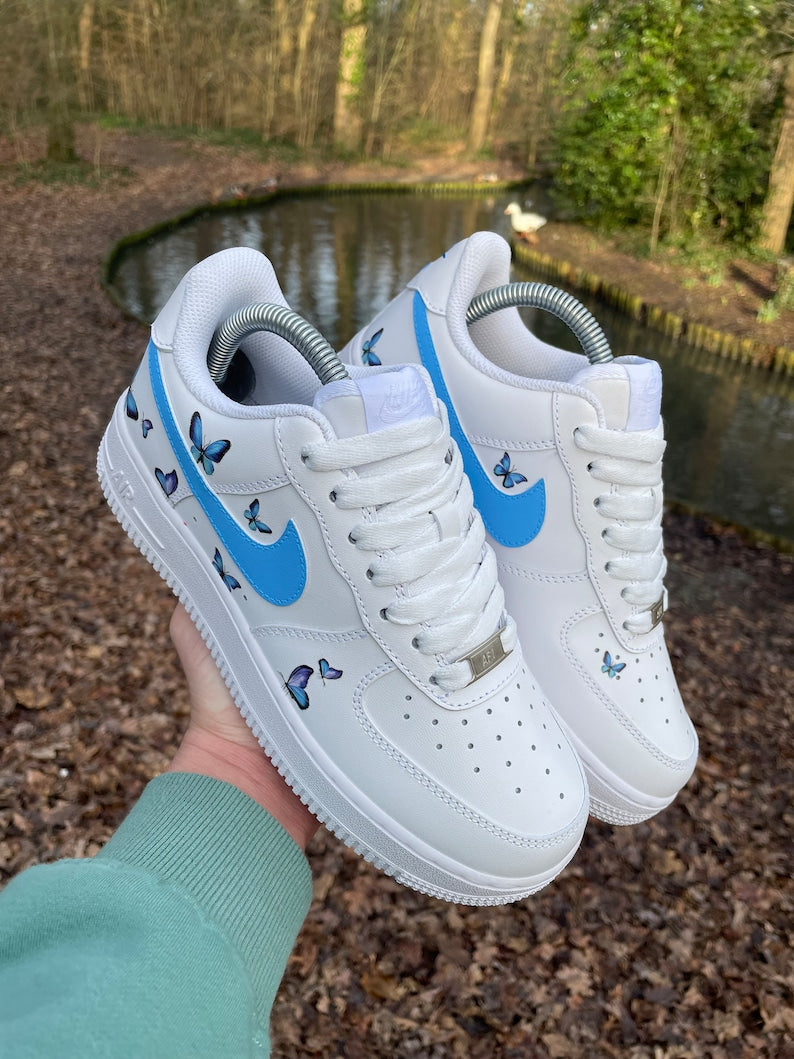 Custom Air Force 1 Shoes Butterfly Style