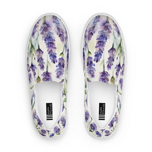 Lavender Blossom Women’s Slip-on Canvas Shoes