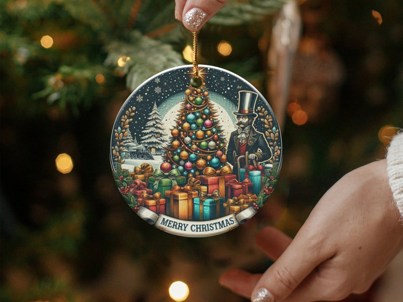 Vintage Christmas Tree Retro Christmas Ornament