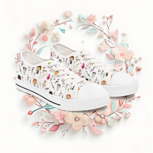 Women's Low Top Sneaker Star Wars Floral Sneakers