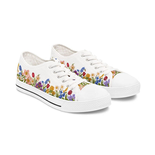 Colorful Women's Low Top Sneaker Wildflower Style