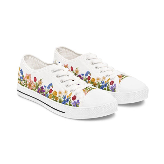 Colorful Women's Low Top Sneaker Wildflower Style