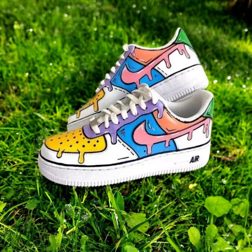 Custom Air Force 1 Shoes Colorful Cartoon Style