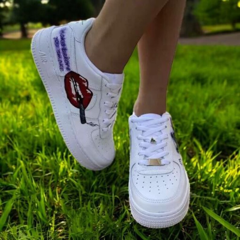 Custom Air Force 1 Shoes Lips Custom Style