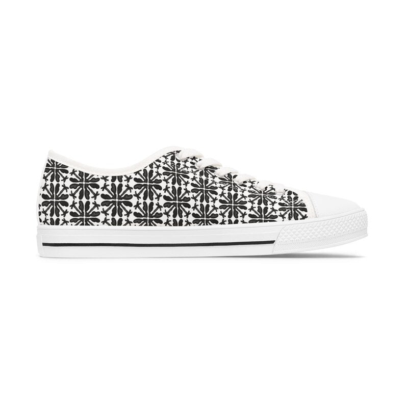 Colorful Women's Low Top Sneaker Palm Black