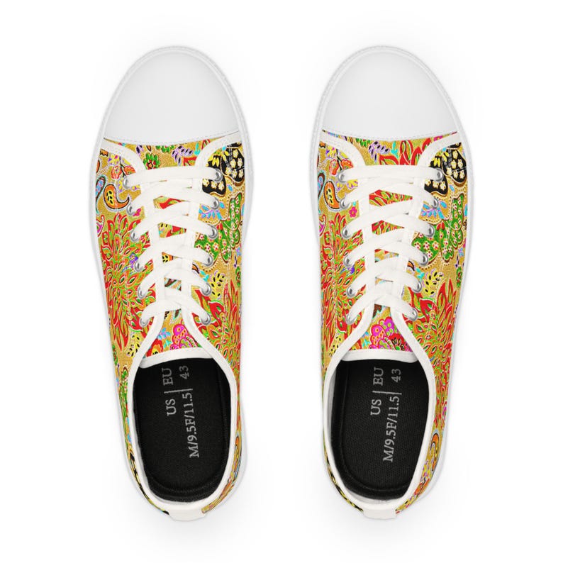 Colorful Women's Low Top Sneaker Boho Style