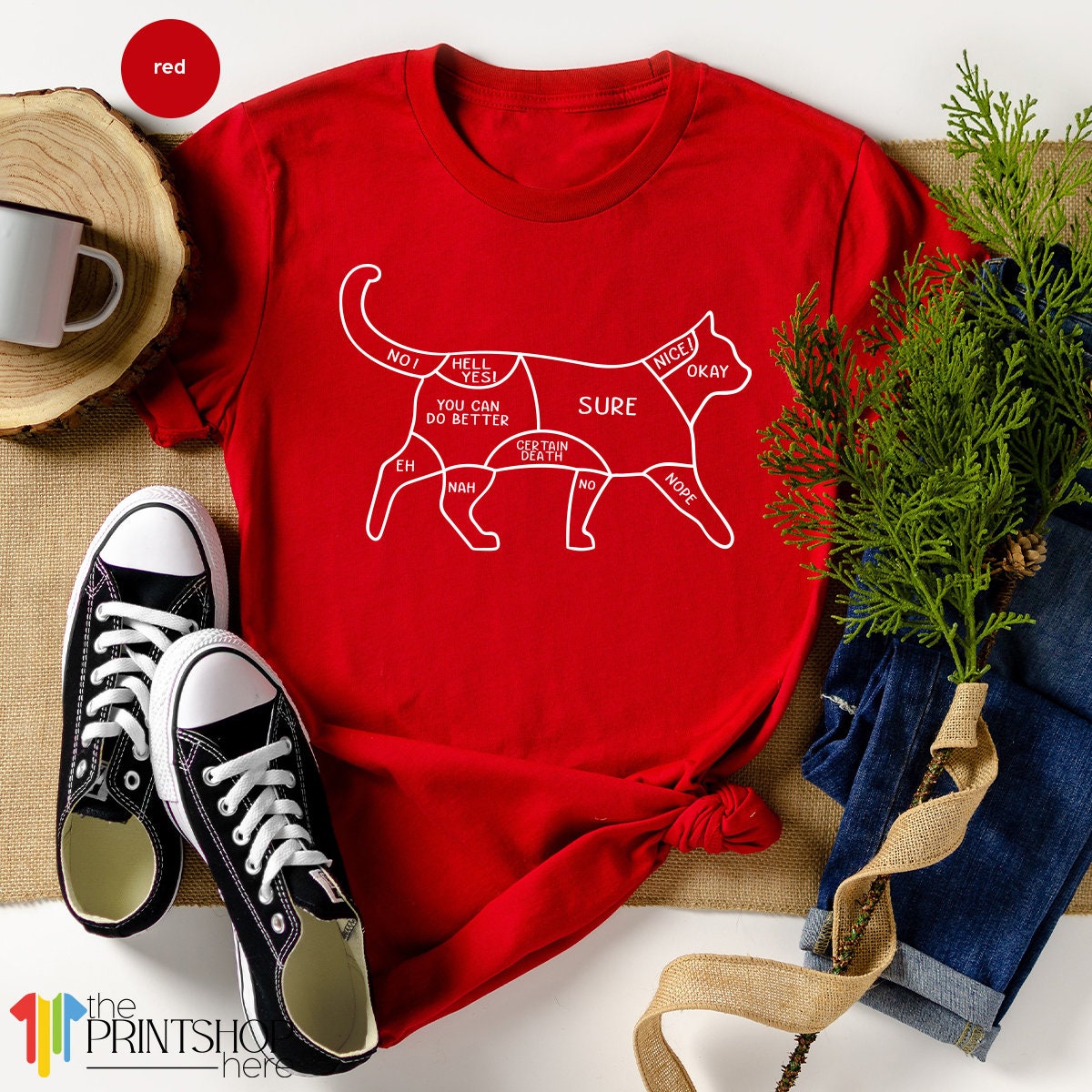 T-SHIRT - Funny Cat Unisex Shirt, Cat Owner Shirts