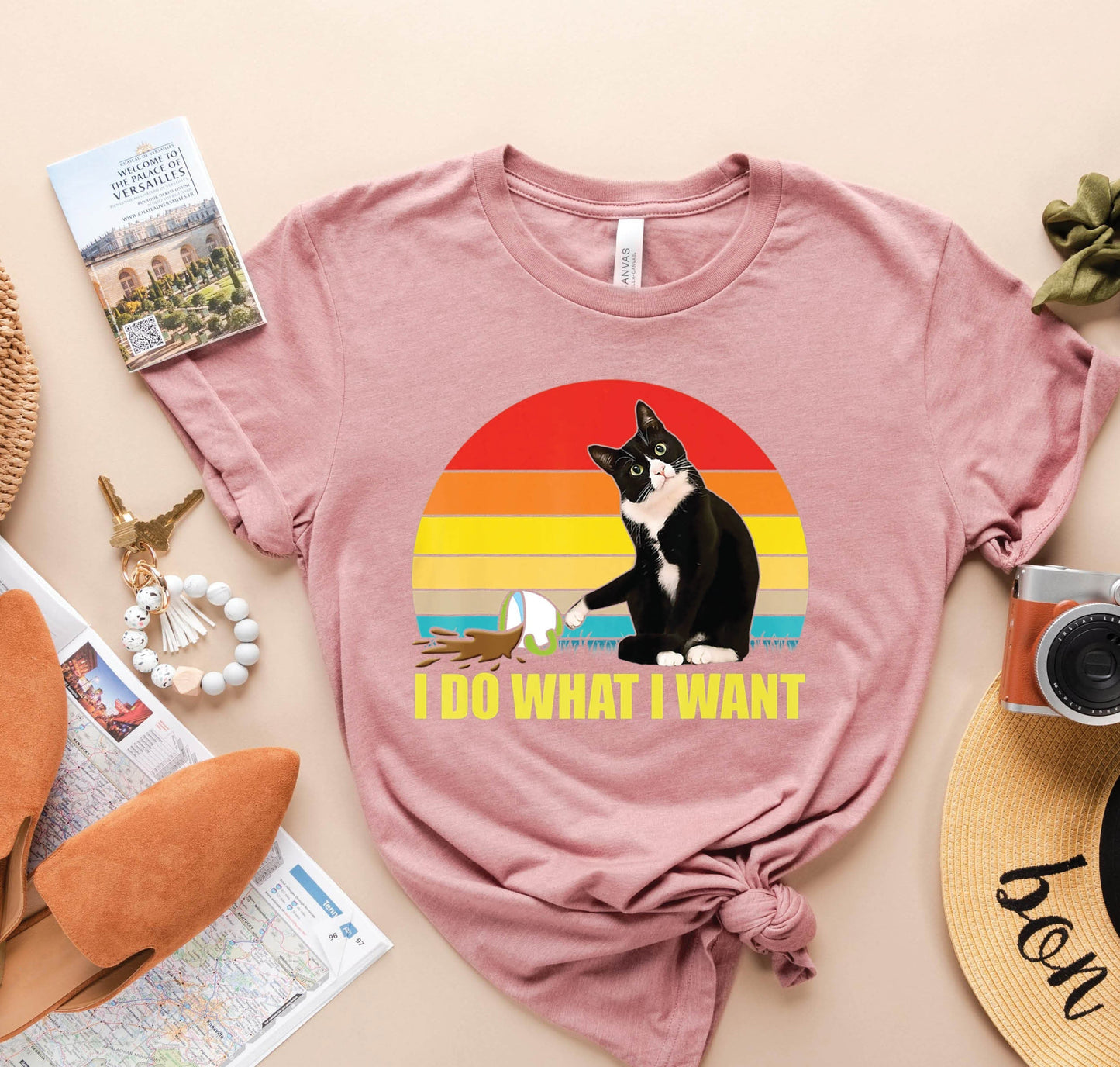 T-SHIRT - I Do What I Want Unisex Shirt, Funny Cat Shirt