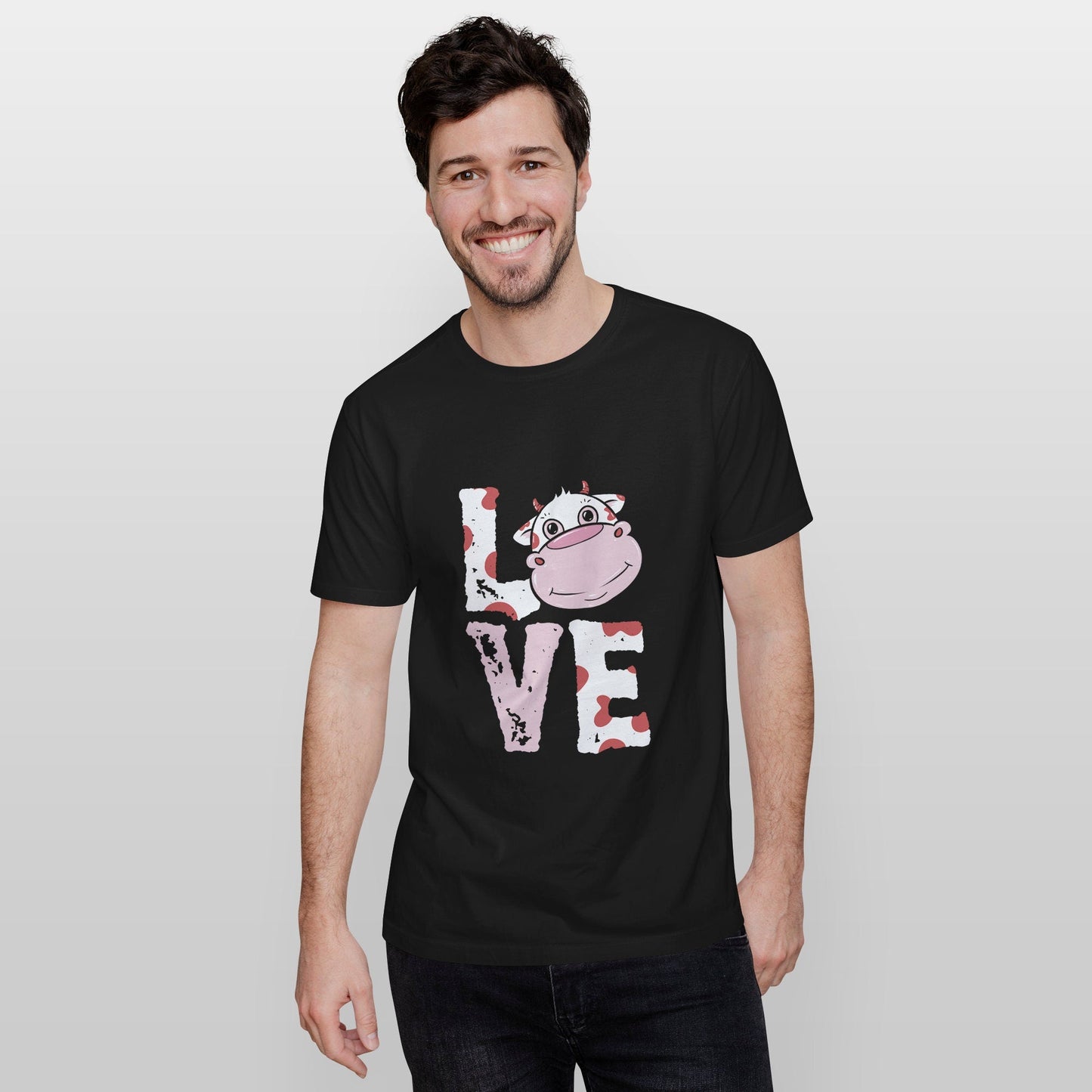 T-SHIRT - Cute Cow Farm Unisex Shirt, Animal Shirt