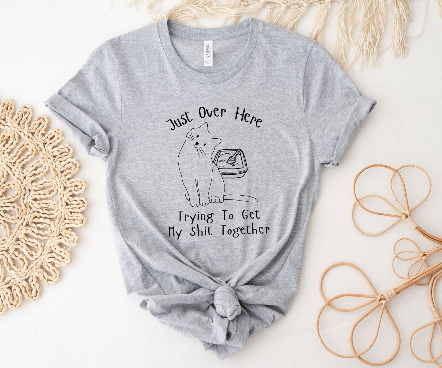 T-SHIRT - Trying To Get My Shit Together Unisex Shirt, Cat Lover Shirt