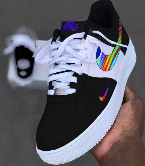 Shoes Paint Black White