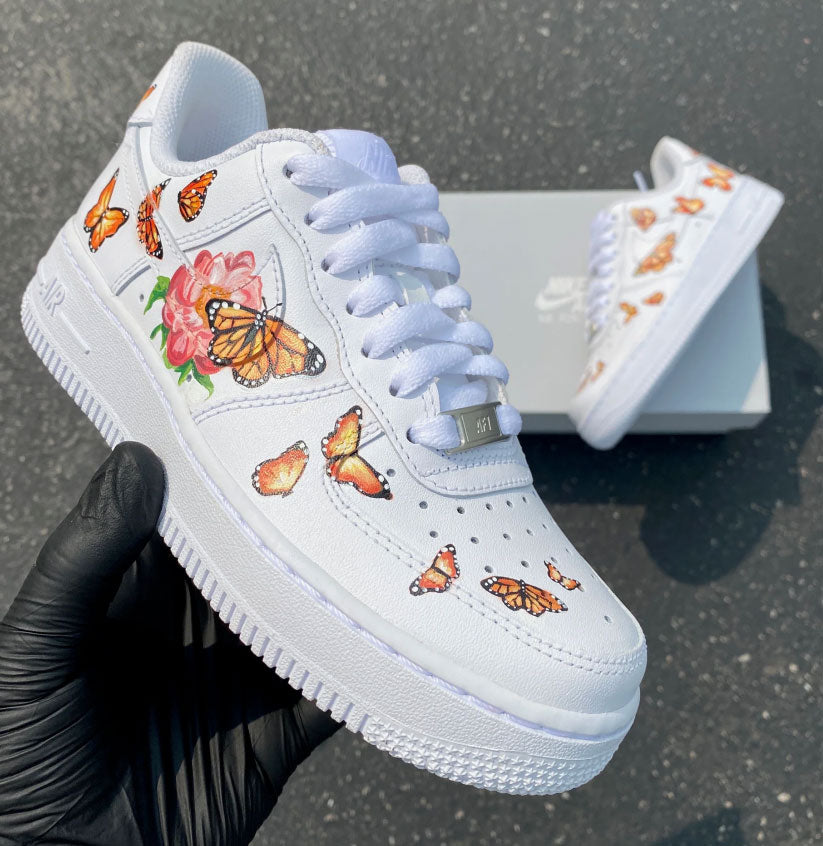 Custom Air Force 1 Shoes Butterfly Style