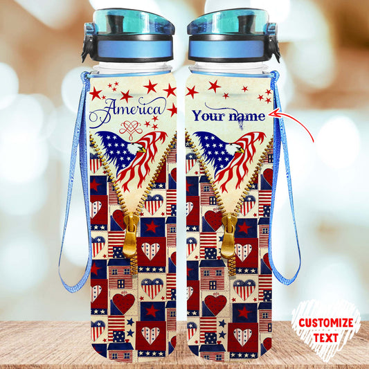 Personalized America 4th Of July MT03062 Tracker Bottle