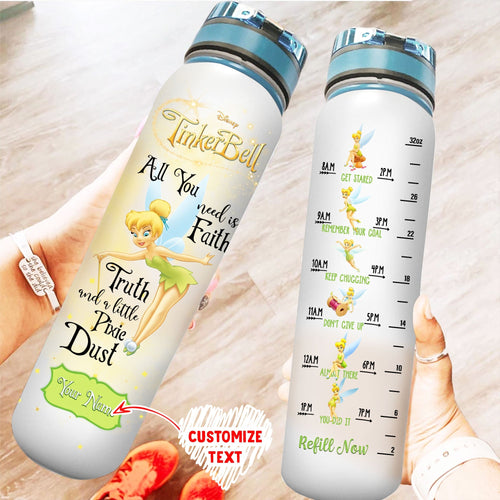 Personalized Green Cute Girl Fairy Tracker Bottle MT28023