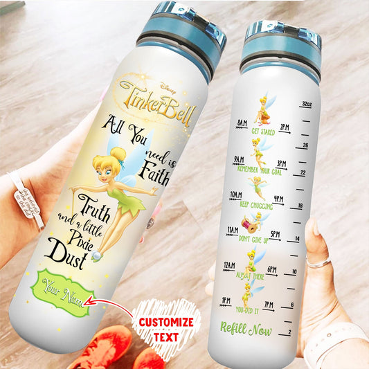 Personalized Green Cute Girl Fairy Tracker Bottle MT28023