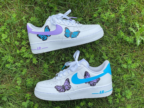Custom Air Force 1 Shoes Colorful Butterfly Style