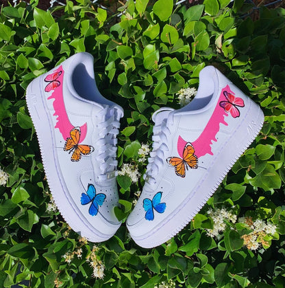 Custom Air Force 1 Shoes Butterfly Style