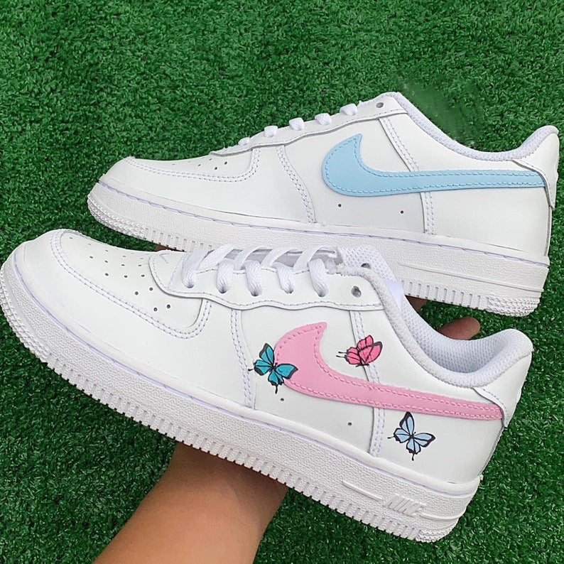 Custom Air Force 1 Shoes Butterfly Style