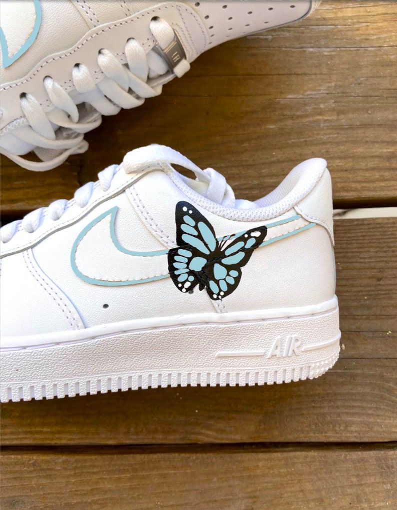 Custom Air Force 1 Shoes Butterfly Style