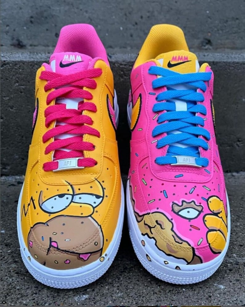 Custom Air Force 1 Shoes Cartoon Style