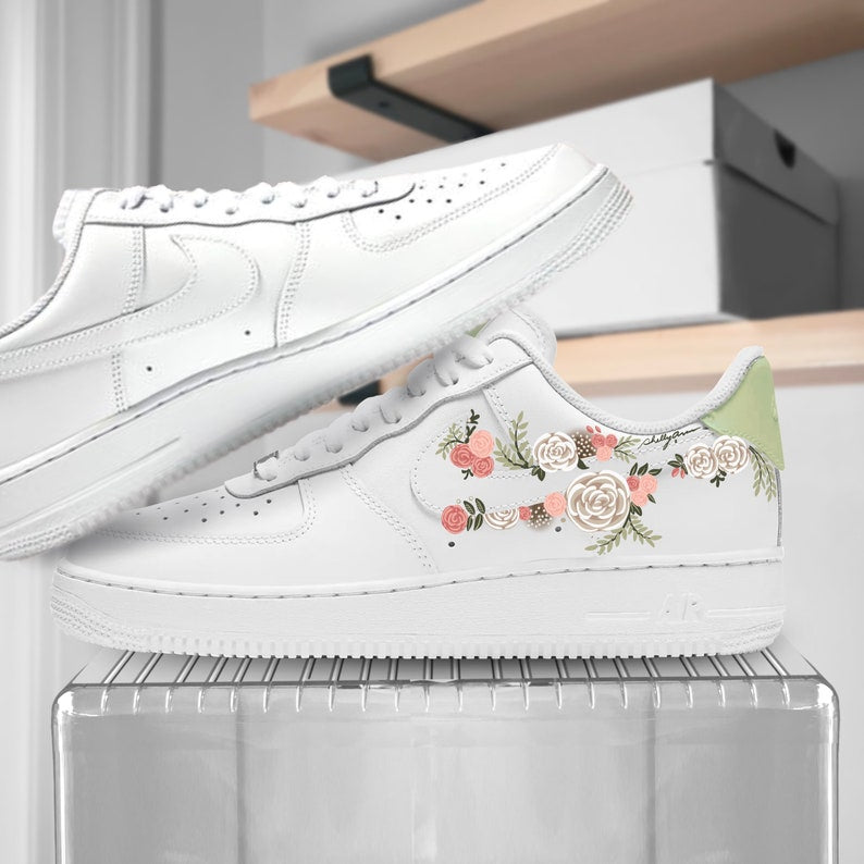 Custom Air Force 1 Shoes Floral Style