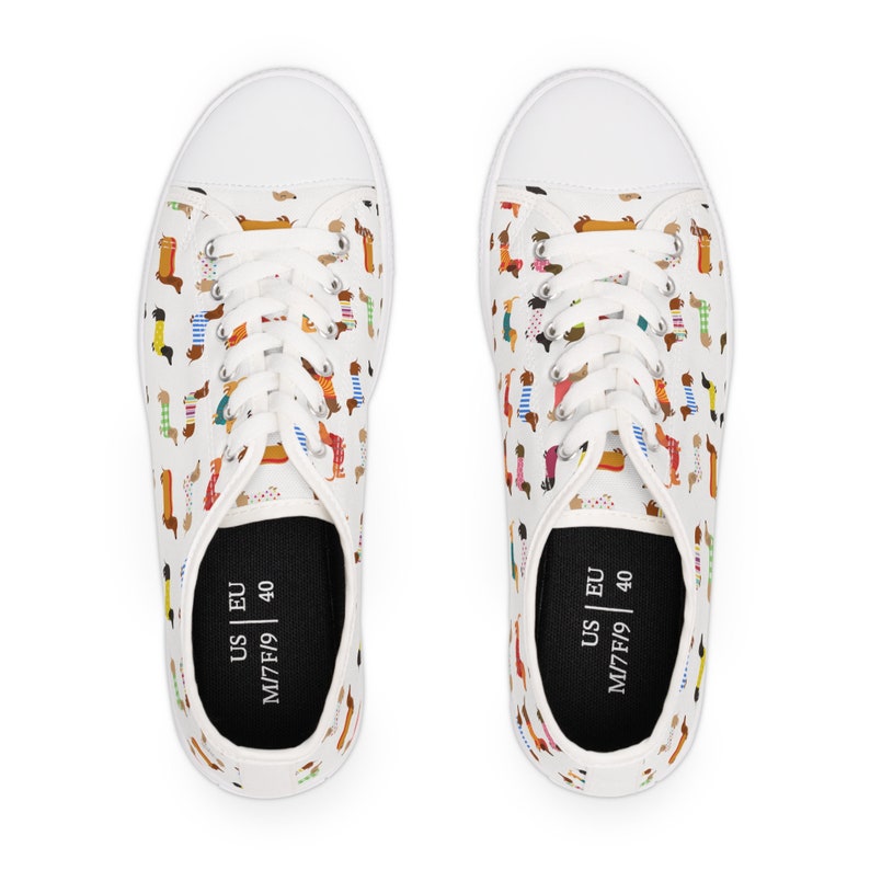 Women's Low Top Sneaker Dachshund Lover Sneakers