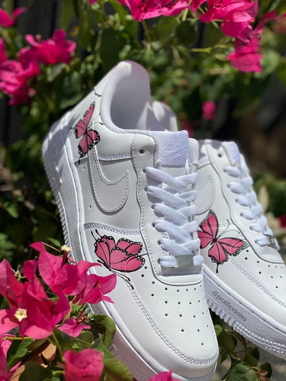 Custom Air Force 1 Shoes Butterfly Style