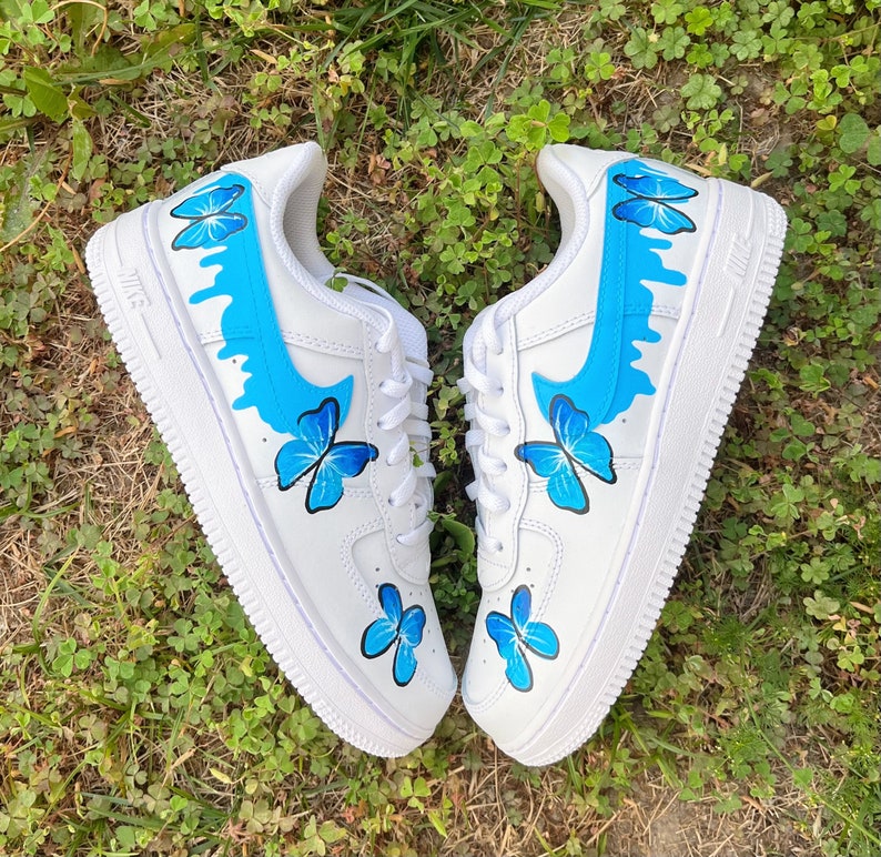 Custom Air Force 1 Shoes Butterfly Style