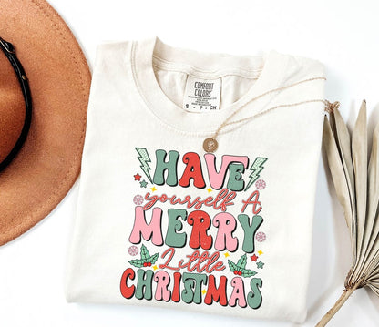 Retro Have Yourself A Merry Little Christmas T-Shirt