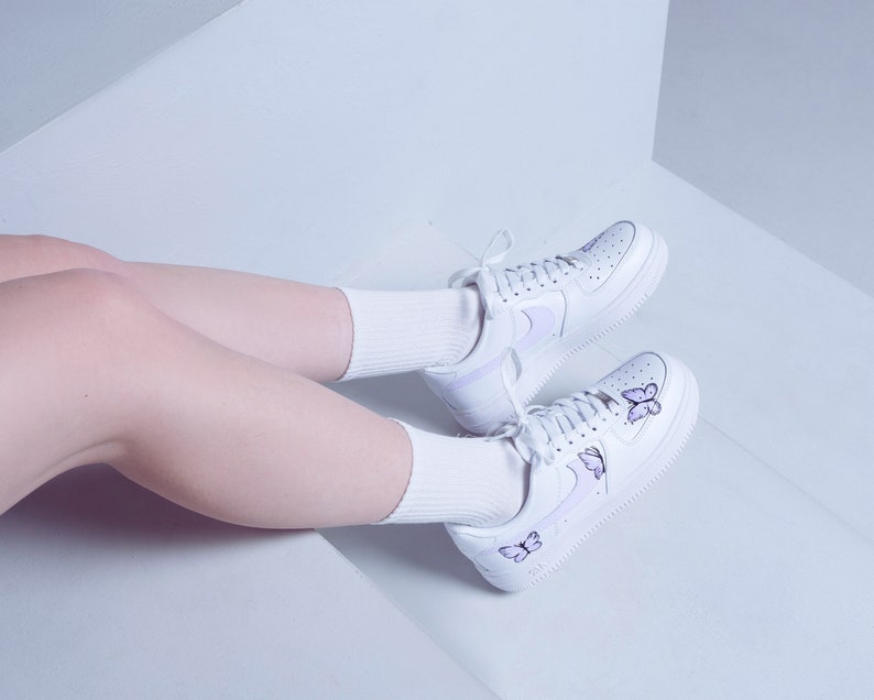 Custom Air Force 1 Shoes Butterfly Style