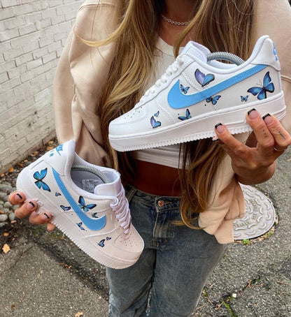 Custom Air Force 1 Shoes Butterfly Style