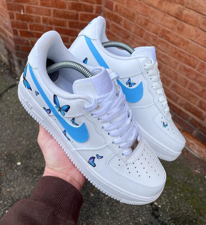 Custom Air Force 1 Shoes Butterfly Style