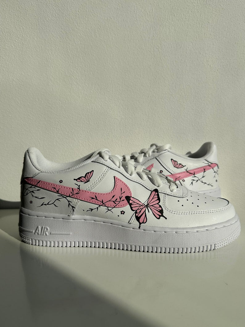Custom Air Force 1 Shoes Butterfly Style
