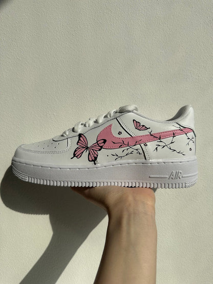 Custom Air Force 1 Shoes Butterfly Style