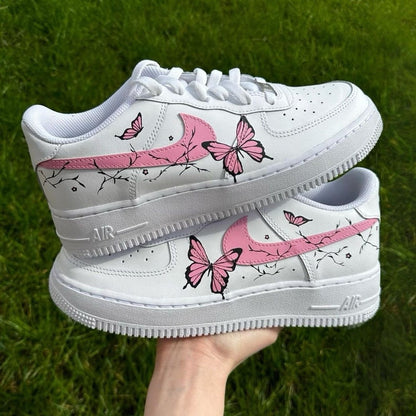 Custom Air Force 1 Shoes Butterfly Style